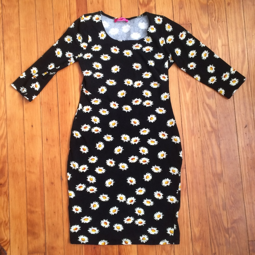 Boho Daisy Bodycon Dress